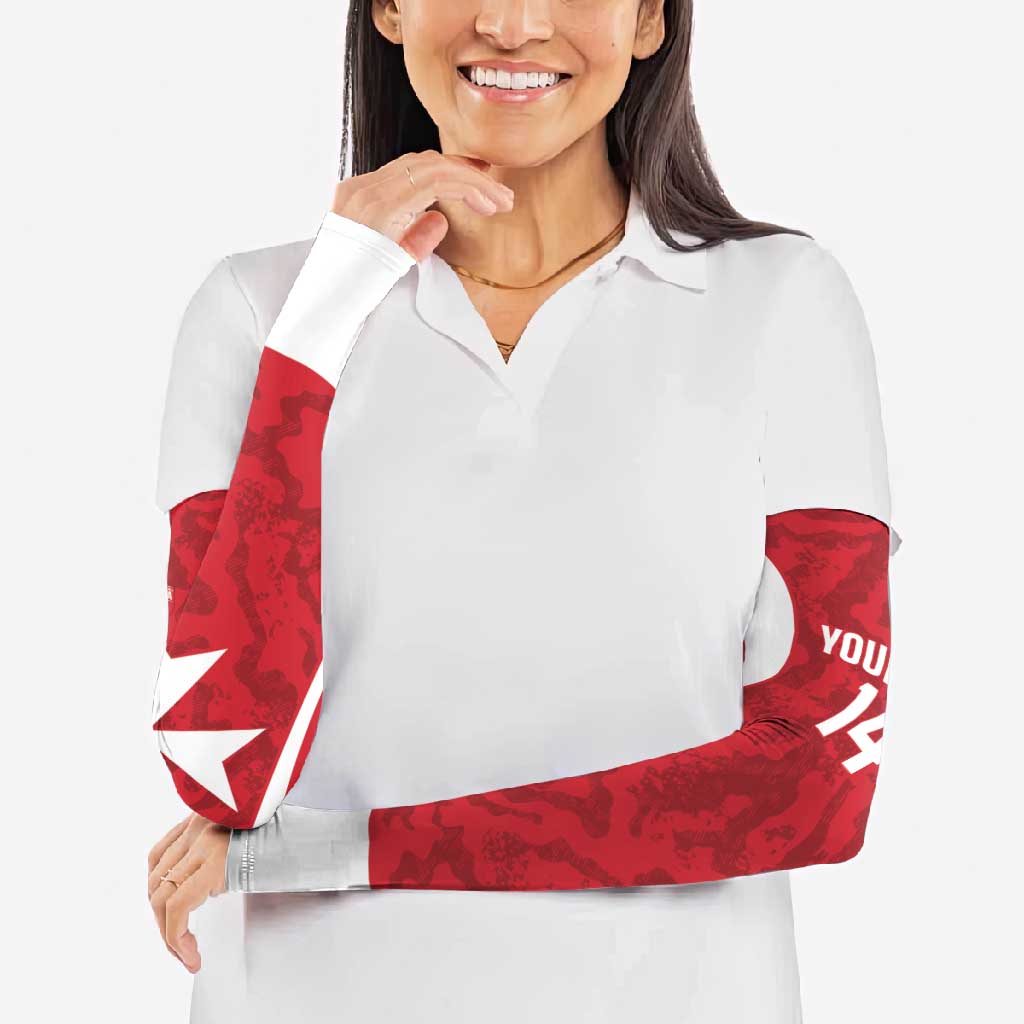 Malta Football Custom Arm Sleeves Come One Reds - Wonder Print Shop