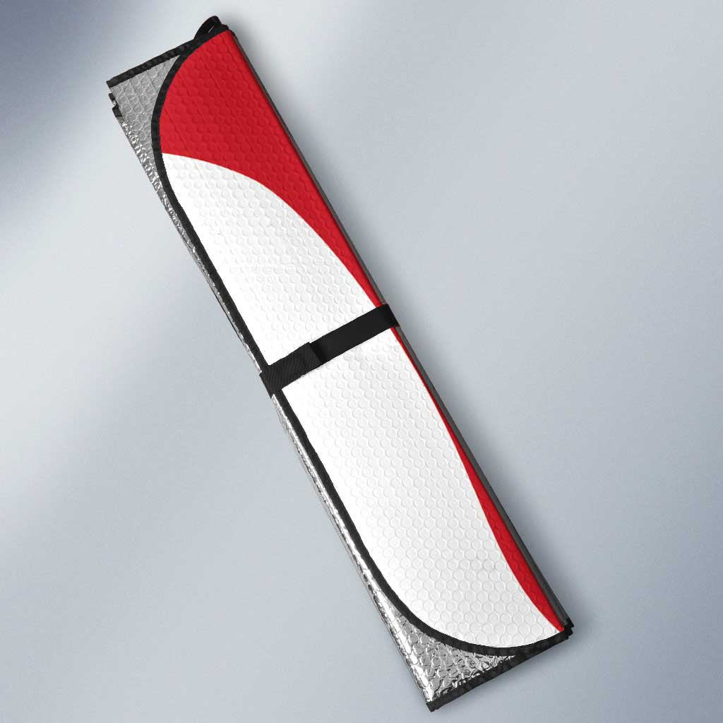 Malta Football Custom Auto Sun Shade Come One Reds - Wonder Print Shop