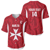 Malta Football Custom Baseball Jersey Come One Reds - Wonder Print Shop