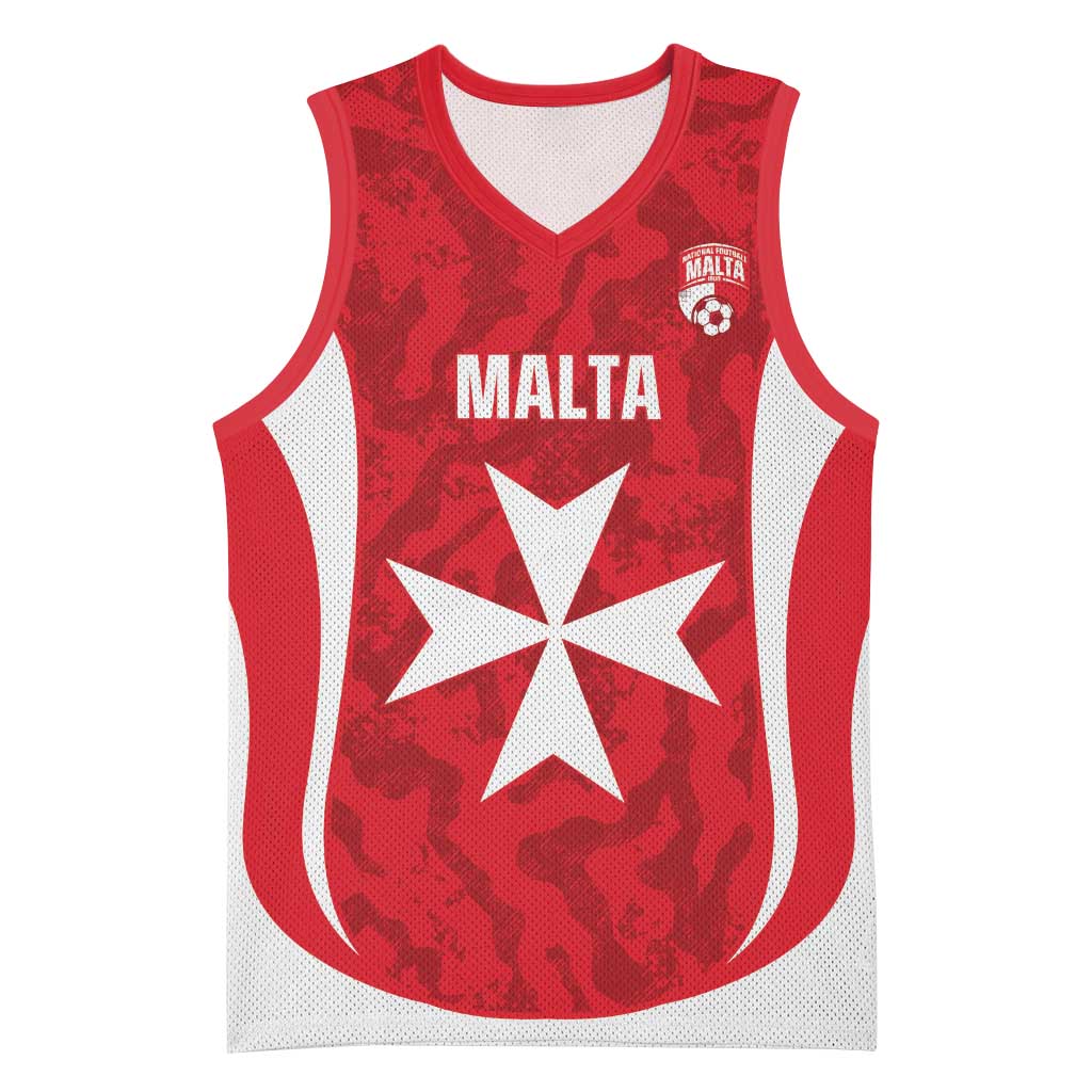 Malta Football Custom Basketball Jersey Come One Reds - Wonder Print Shop