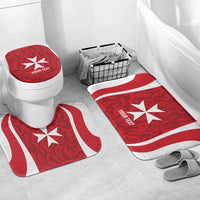 Malta Football Custom Bathroom Set Come One Reds - Wonder Print Shop