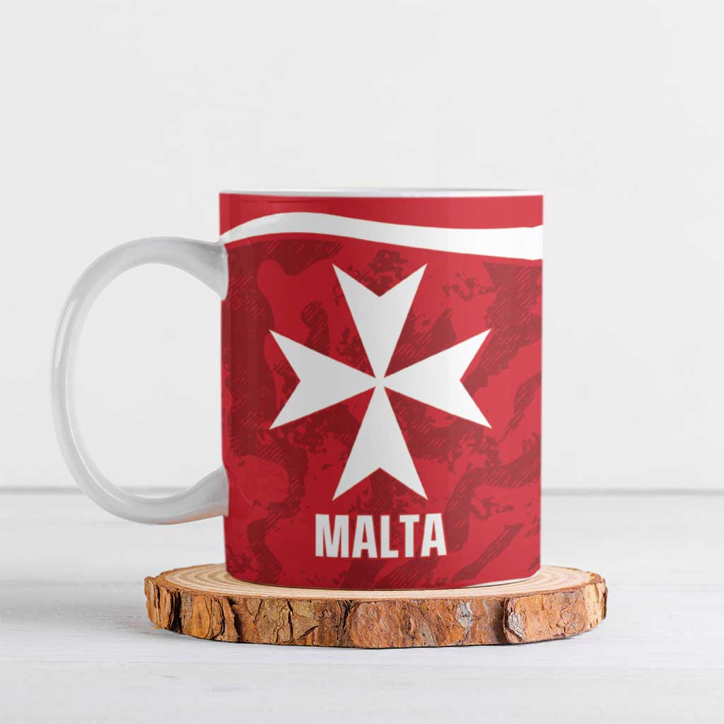 Malta Football Custom Ceramic Mug Come One Reds - Wonder Print Shop
