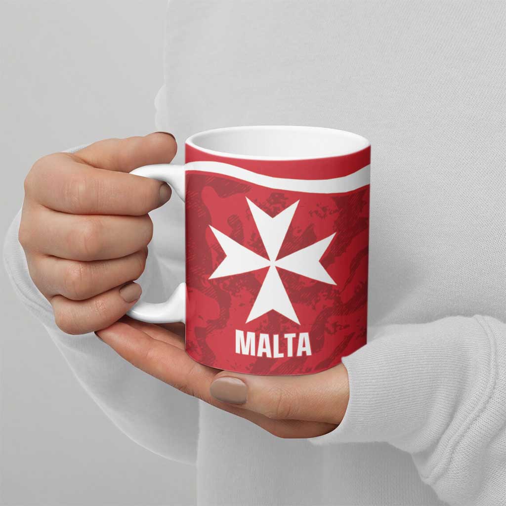 Malta Football Custom Ceramic Mug Come One Reds - Wonder Print Shop