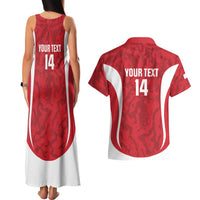 Malta Football Custom Couples Matching Tank Maxi Dress and Hawaiian Shirt Come One Reds - Wonder Print Shop