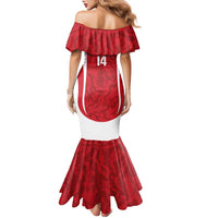 Malta Football Custom Family Matching Mermaid Dress and Hawaiian Shirt Come One Reds - Wonder Print Shop