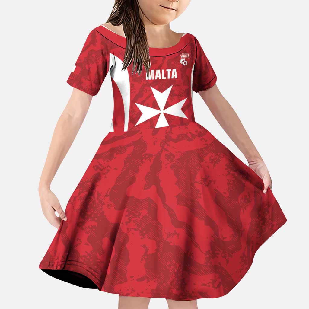 Malta Football Custom Family Matching Summer Maxi Dress and Hawaiian Shirt Come One Reds - Wonder Print Shop