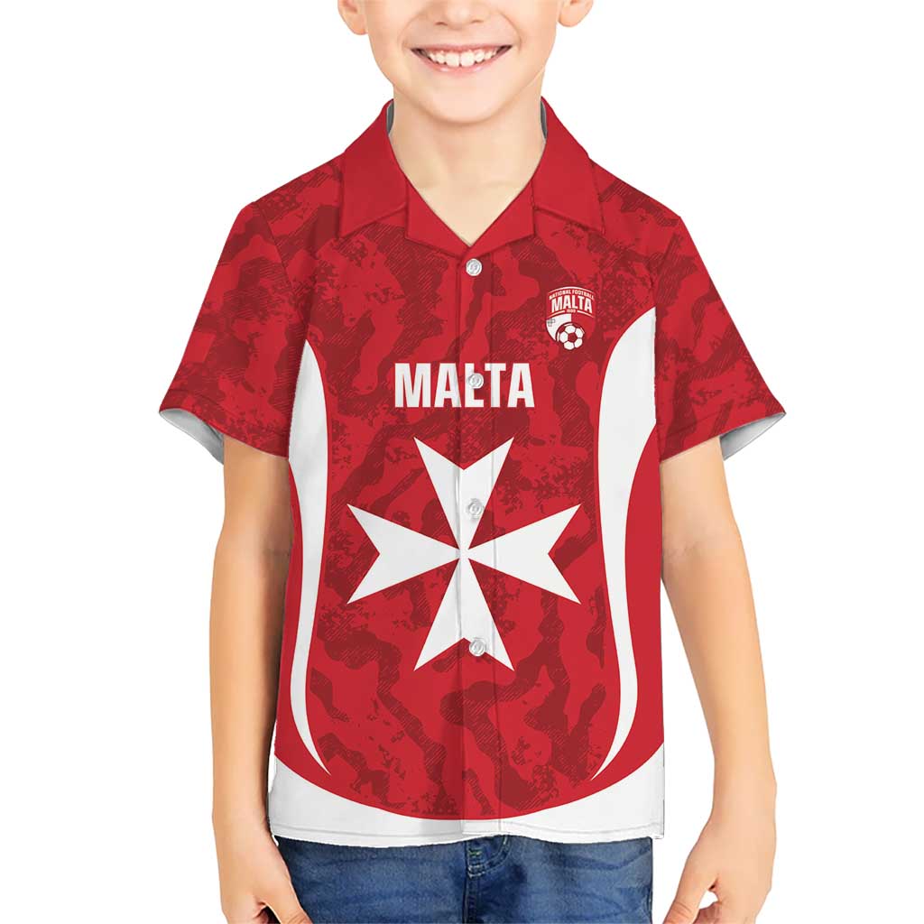 Malta Football Custom Family Matching Summer Maxi Dress and Hawaiian Shirt Come One Reds - Wonder Print Shop