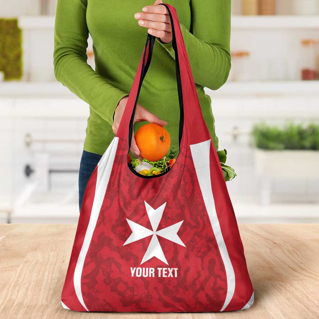 Malta Football Custom Grocery Bag Come One Reds - Wonder Print Shop