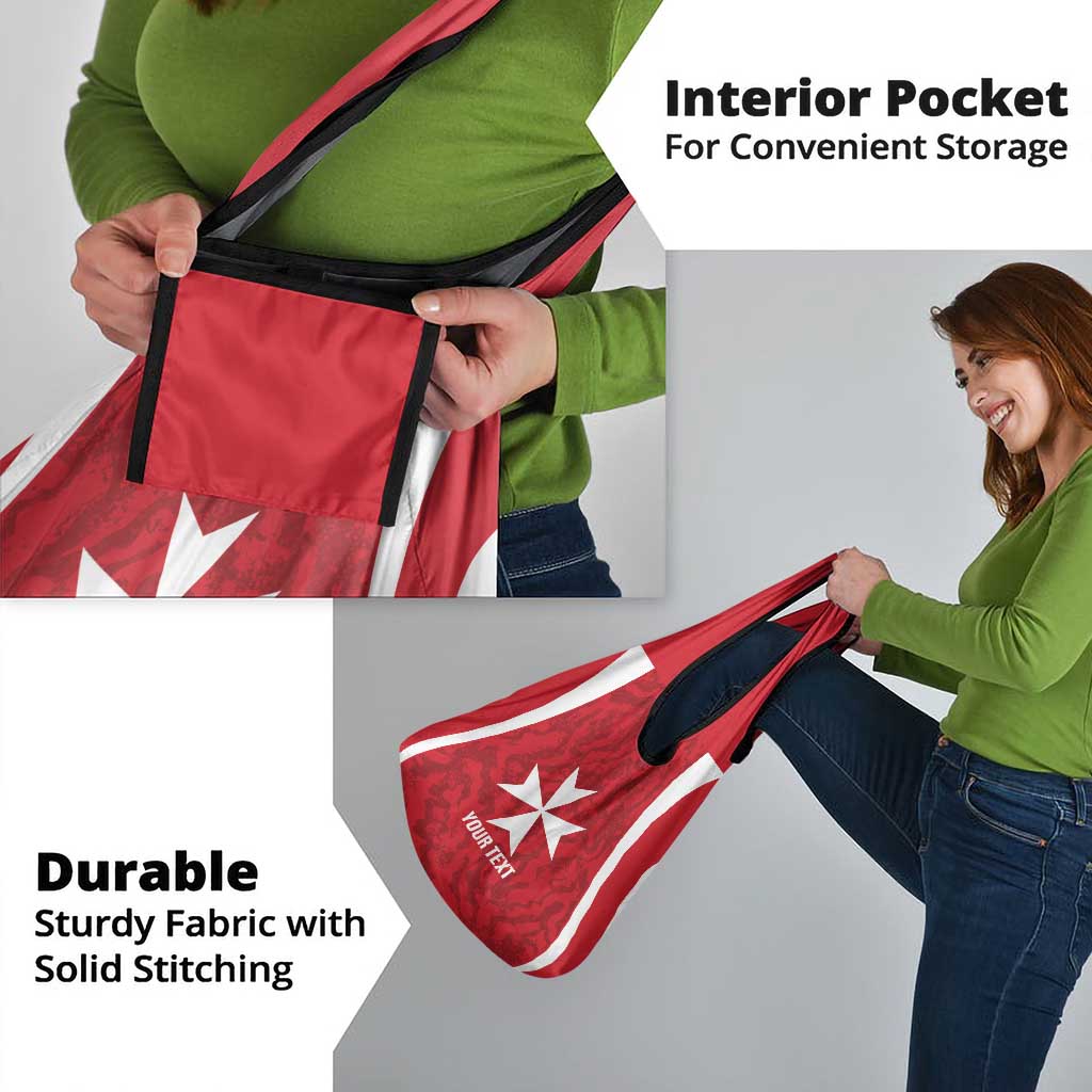 Malta Football Custom Grocery Bag Come One Reds - Wonder Print Shop