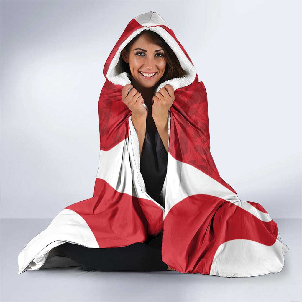 Malta Football Custom Hooded Blanket Come One Reds - Wonder Print Shop