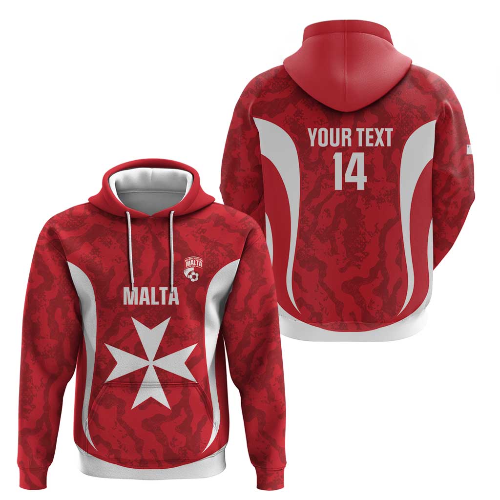 Malta Football Custom Hoodie Come One Reds - Wonder Print Shop