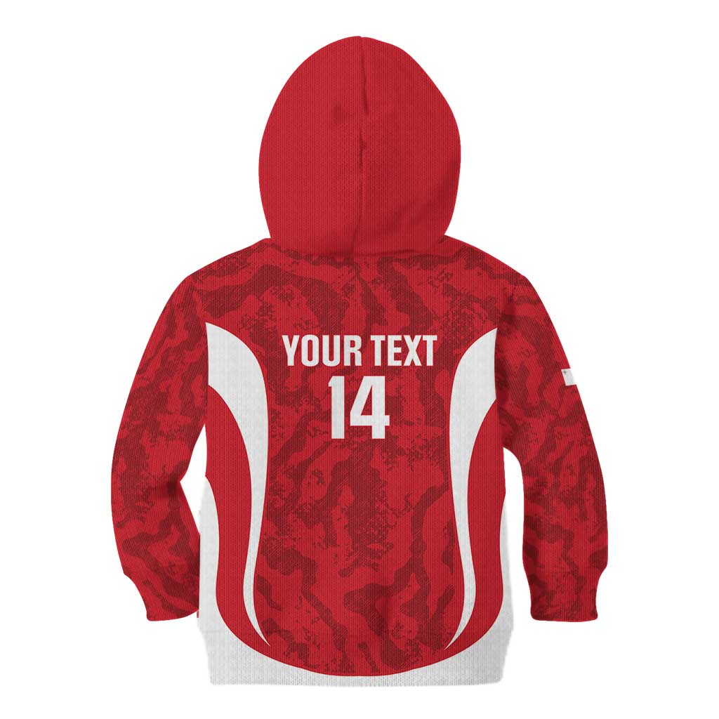 Malta Football Custom Kid Hoodie Come One Reds - Wonder Print Shop
