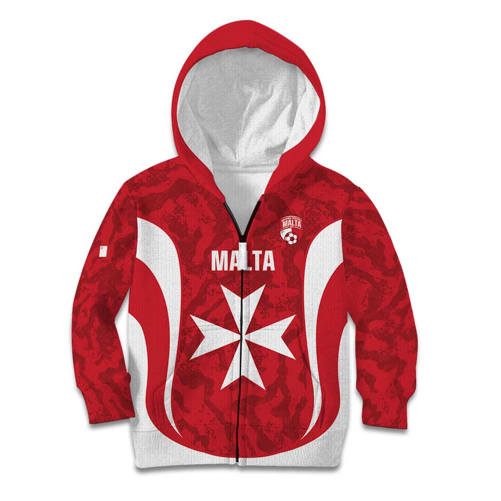Malta Football Custom Kid Hoodie Come One Reds - Wonder Print Shop