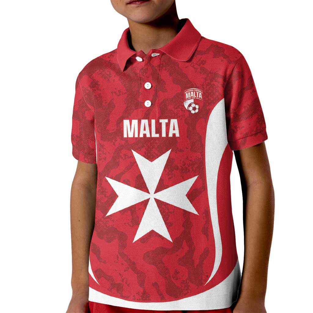 Malta Football Custom Kid Polo Shirt Come One Reds - Wonder Print Shop