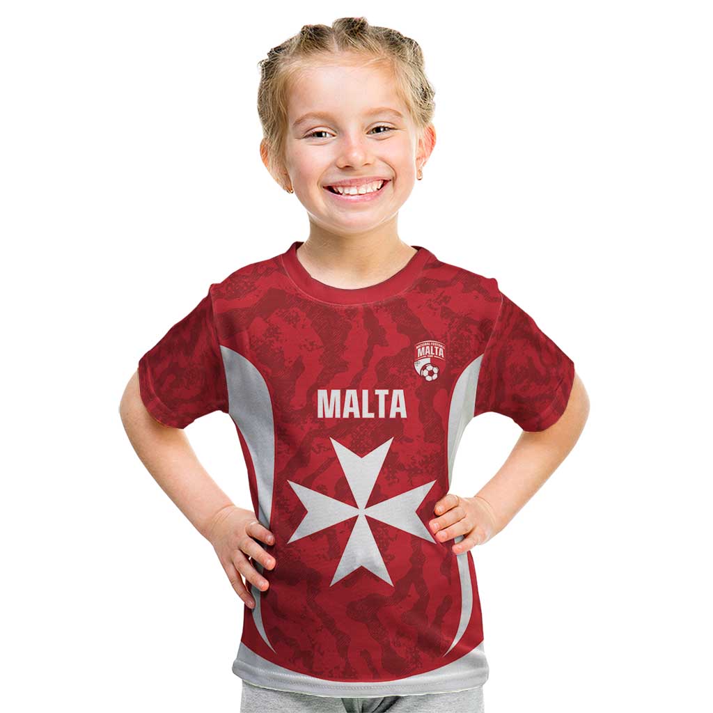Malta Football Custom Kid T Shirt Come One Reds - Wonder Print Shop