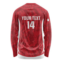 Malta Football Custom Long Sleeve Shirt Come One Reds - Wonder Print Shop