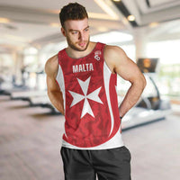 Malta Football Custom Men Tank Top Come One Reds - Wonder Print Shop