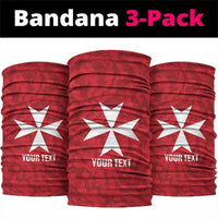 Malta Football Custom Neck Gaiter Come One Reds - Wonder Print Shop