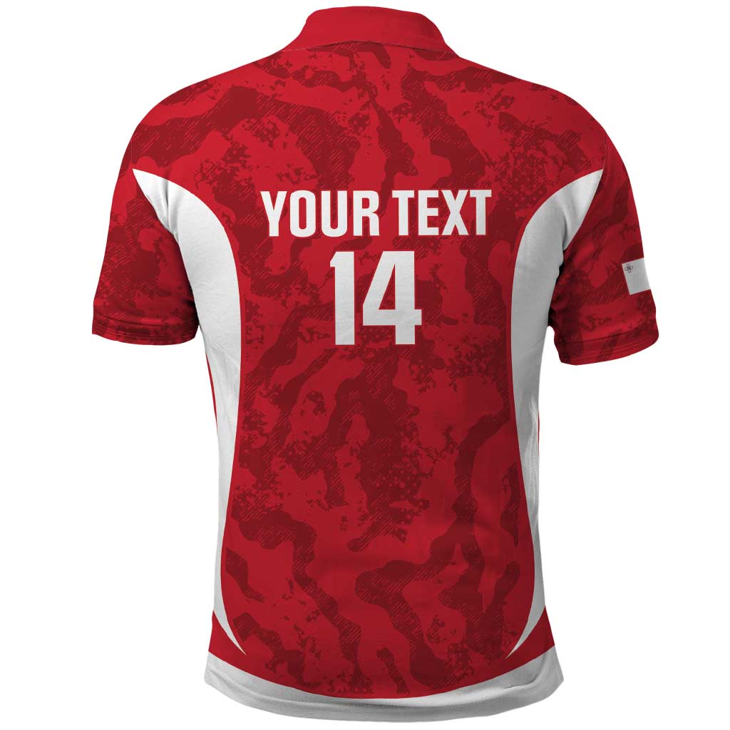 Malta Football Custom Polo Shirt Come One Reds - Wonder Print Shop