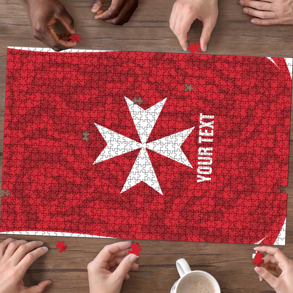 Malta Football Custom Puzzle Come One Reds - Wonder Print Shop
