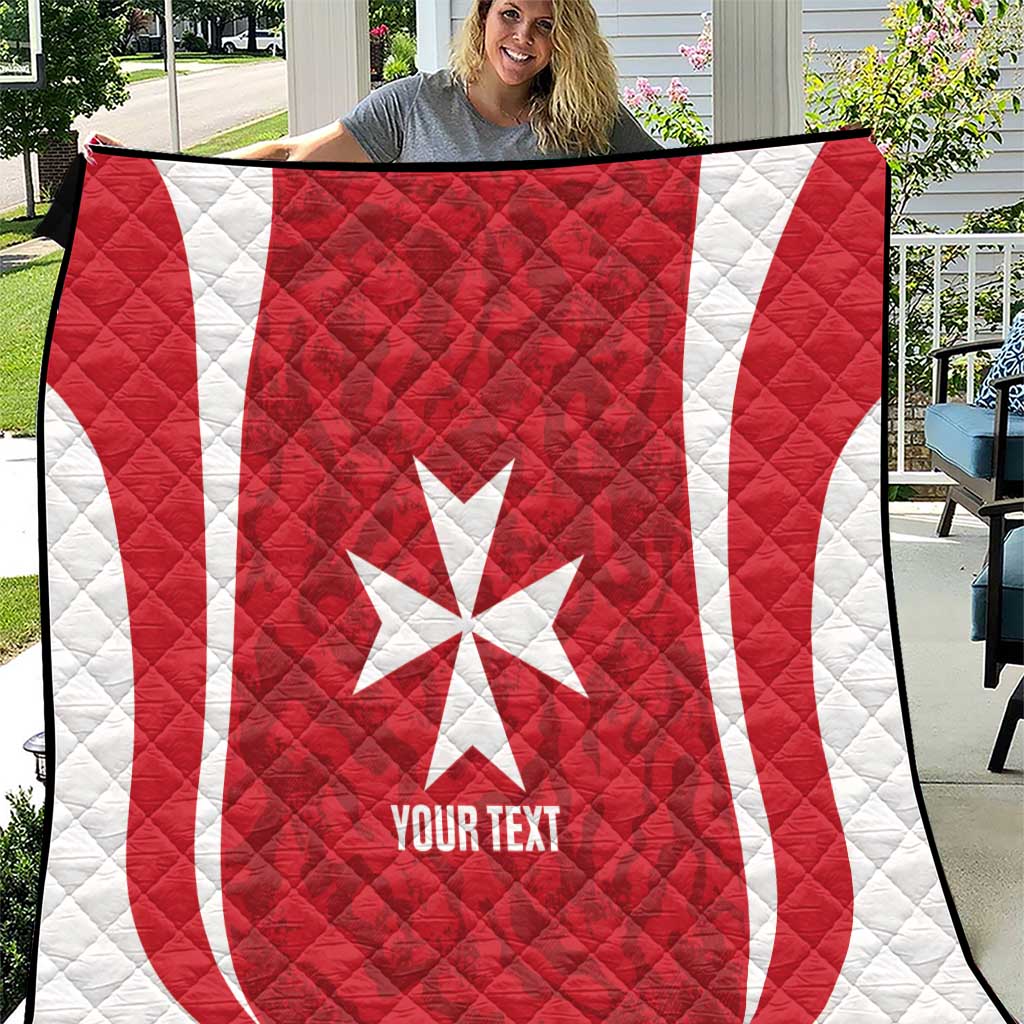 Malta Football Custom Quilt Come One Reds - Wonder Print Shop
