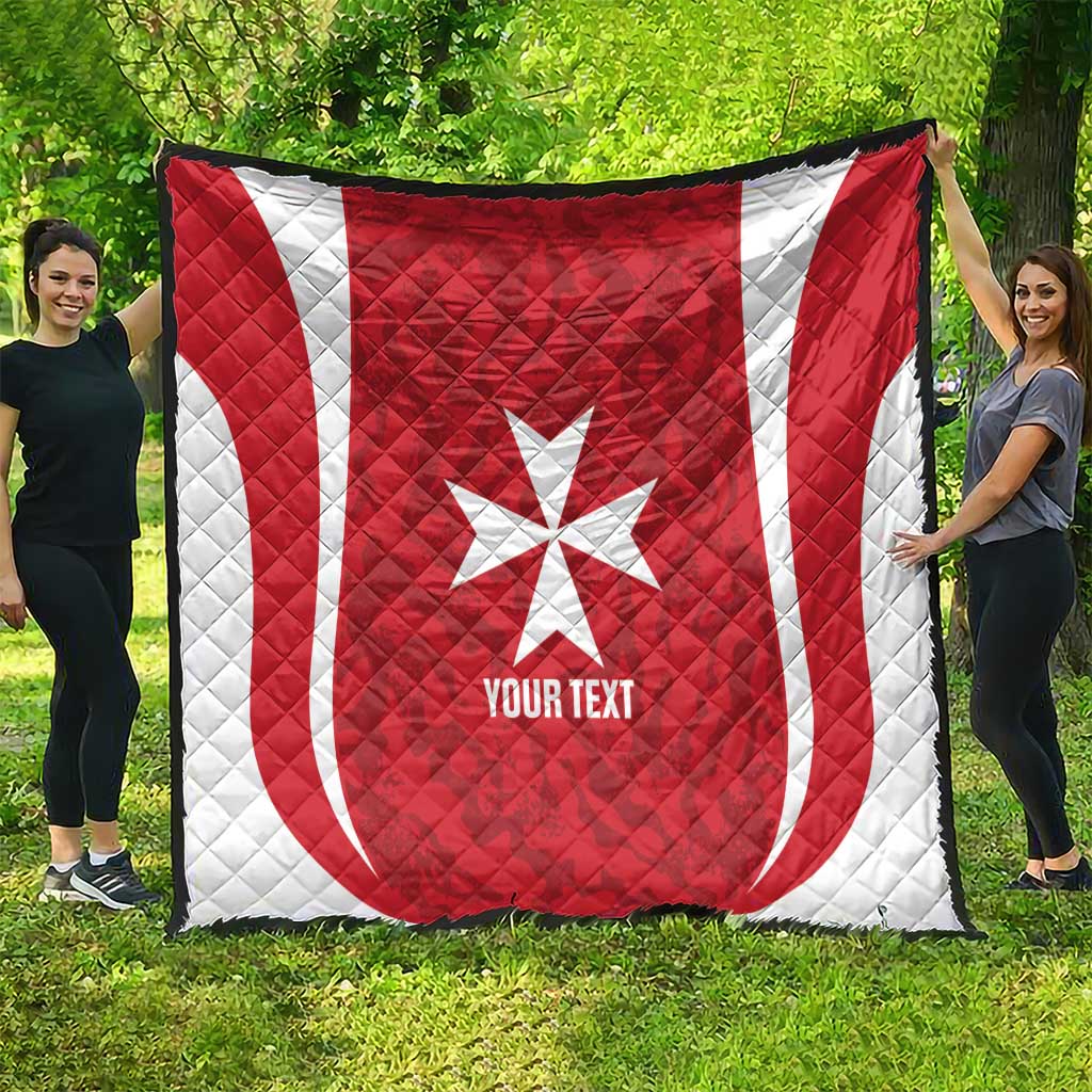 Malta Football Custom Quilt Come One Reds - Wonder Print Shop
