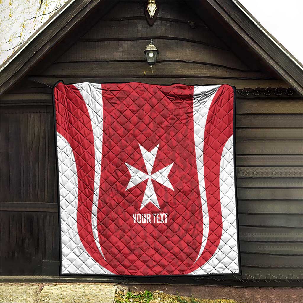 Malta Football Custom Quilt Come One Reds - Wonder Print Shop