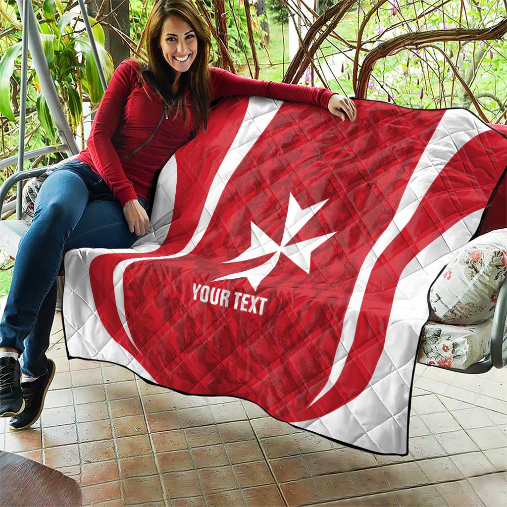 Malta Football Custom Quilt Come One Reds - Wonder Print Shop