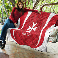 Malta Football Custom Quilt Come One Reds - Wonder Print Shop