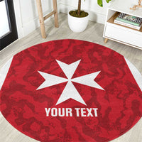 Malta Football Custom Round Carpet Come One Reds - Wonder Print Shop