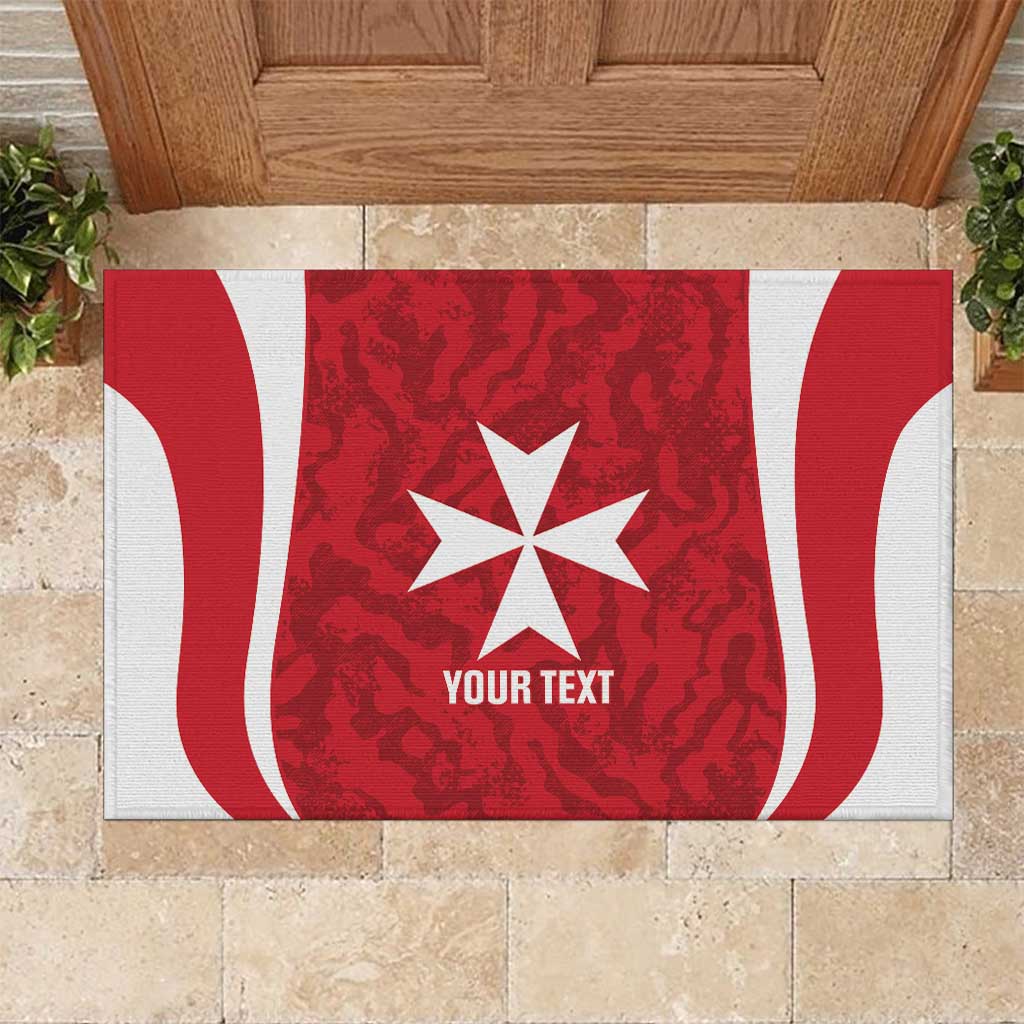 Malta Football Custom Rubber Doormat Come One Reds - Wonder Print Shop