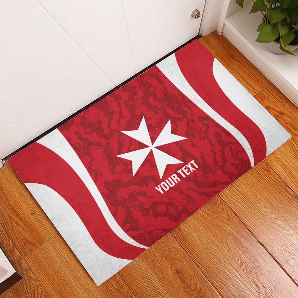 Malta Football Custom Rubber Doormat Come One Reds - Wonder Print Shop