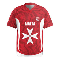 Malta Football Custom Rugby Jersey Come One Reds - Wonder Print Shop