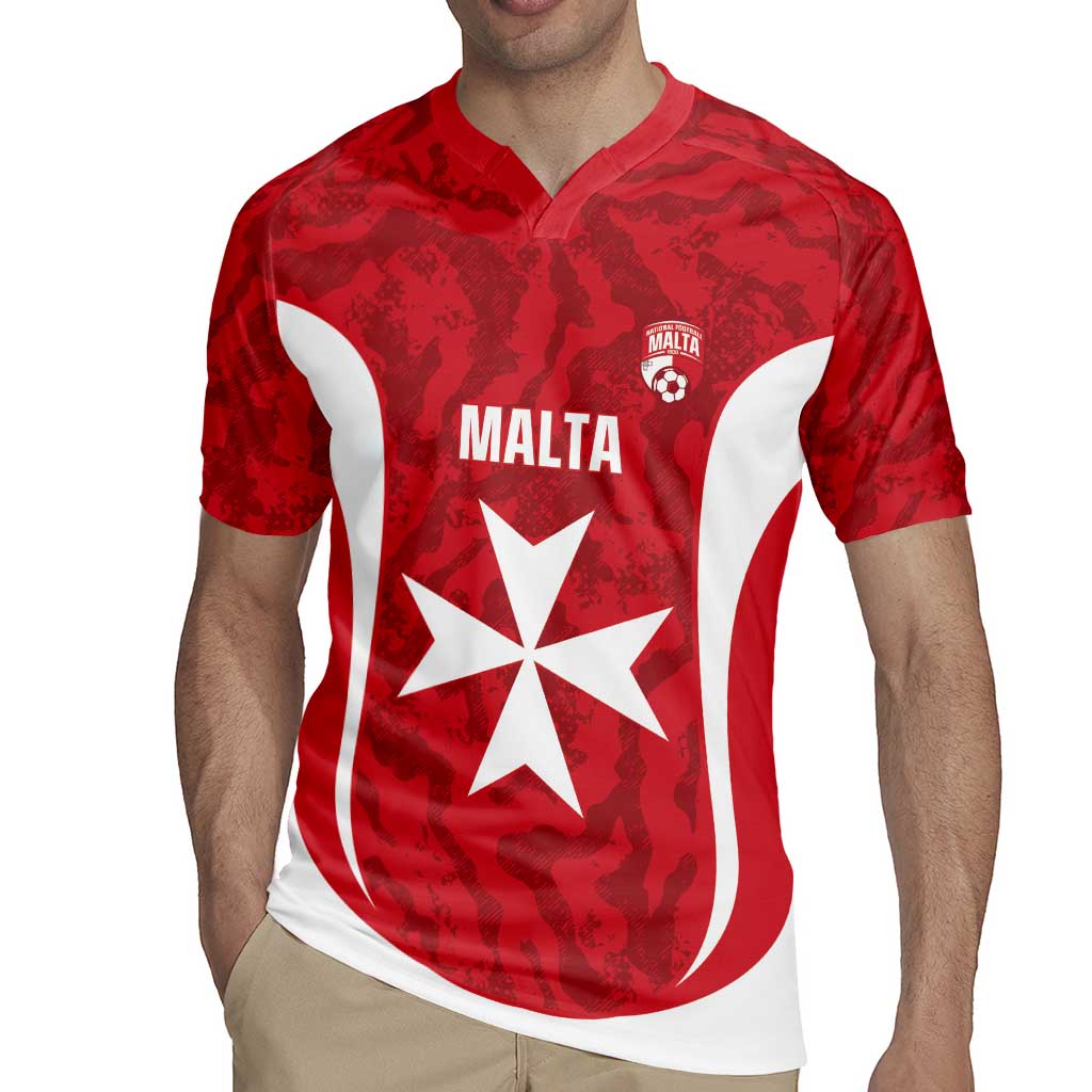 Malta Football Custom Rugby Jersey Come One Reds - Wonder Print Shop