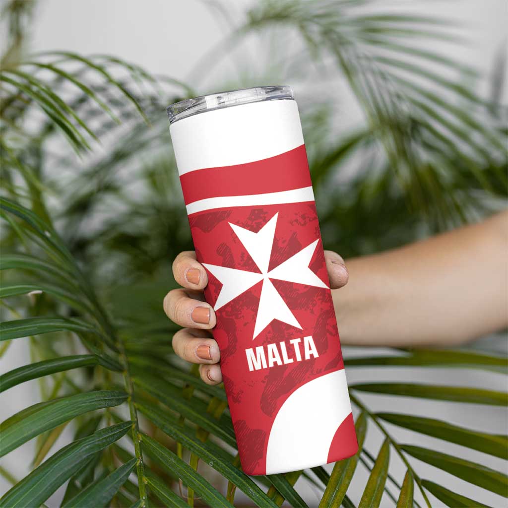 Malta Football Custom Skinny Tumbler Come One Reds - Wonder Print Shop