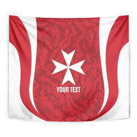Malta Football Custom Tapestry Come One Reds - Wonder Print Shop