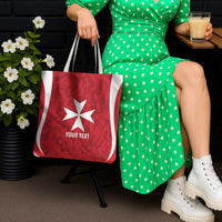 Malta Football Custom Tote Bag Come One Reds - Wonder Print Shop