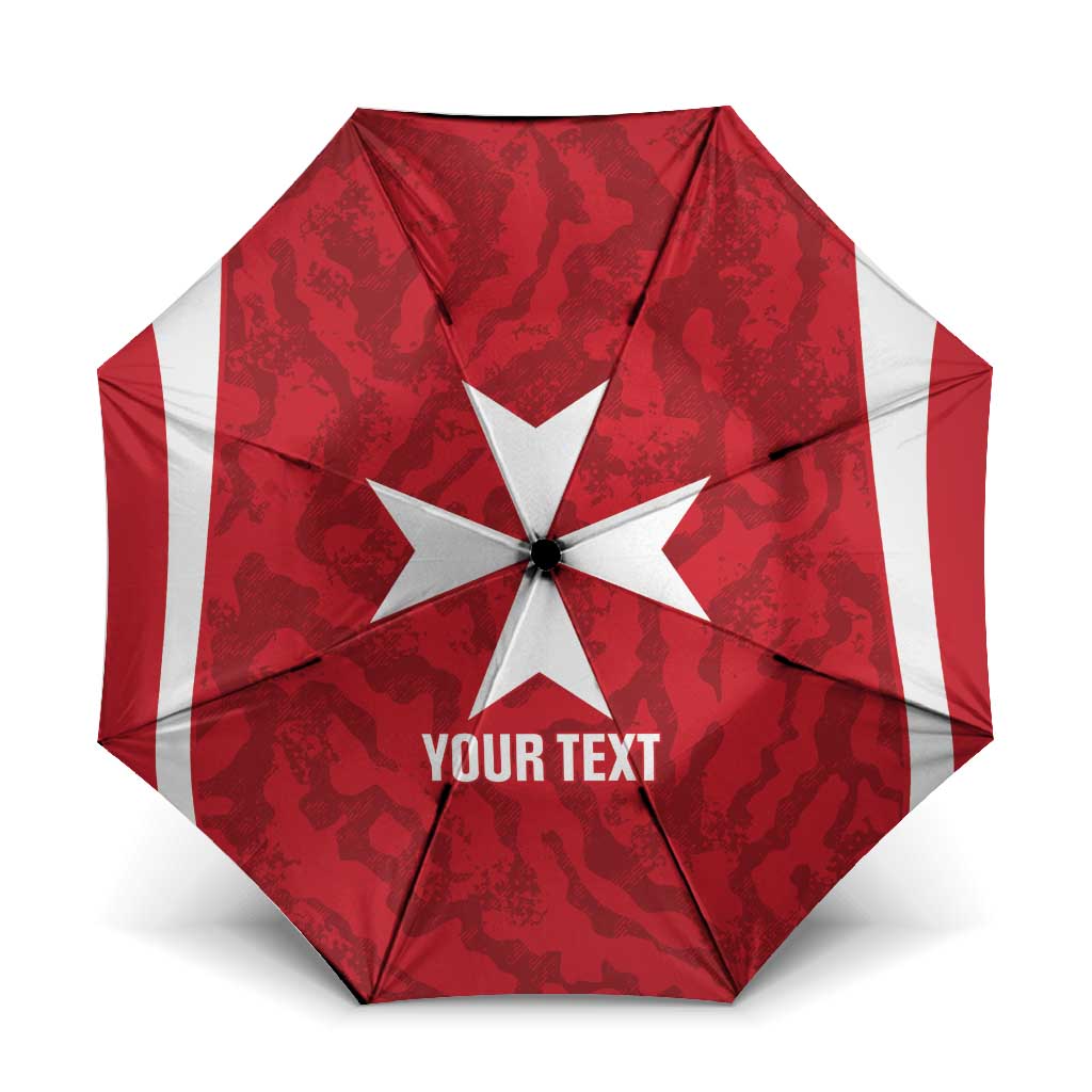 Malta Football Custom Umbrella Come One Reds - Wonder Print Shop