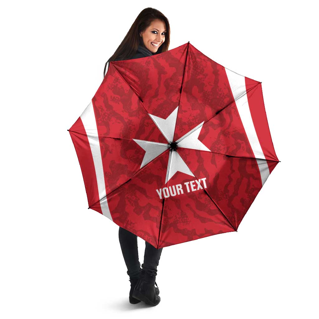 Malta Football Custom Umbrella Come One Reds - Wonder Print Shop