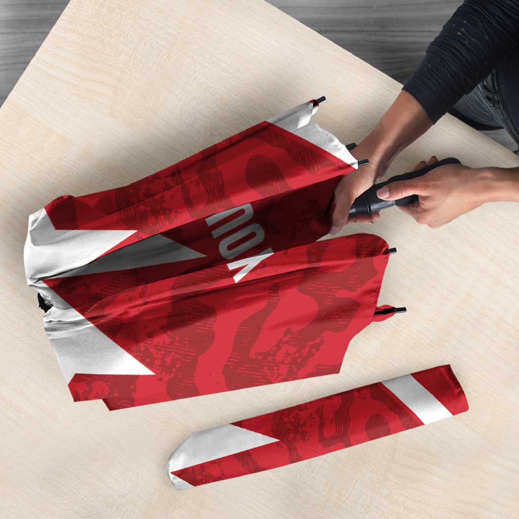 Malta Football Custom Umbrella Come One Reds - Wonder Print Shop