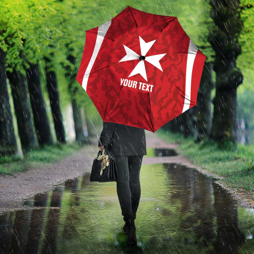 Malta Football Custom Umbrella Come One Reds - Wonder Print Shop