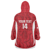 Malta Football Custom Wearable Blanket Hoodie Come One Reds - Wonder Print Shop