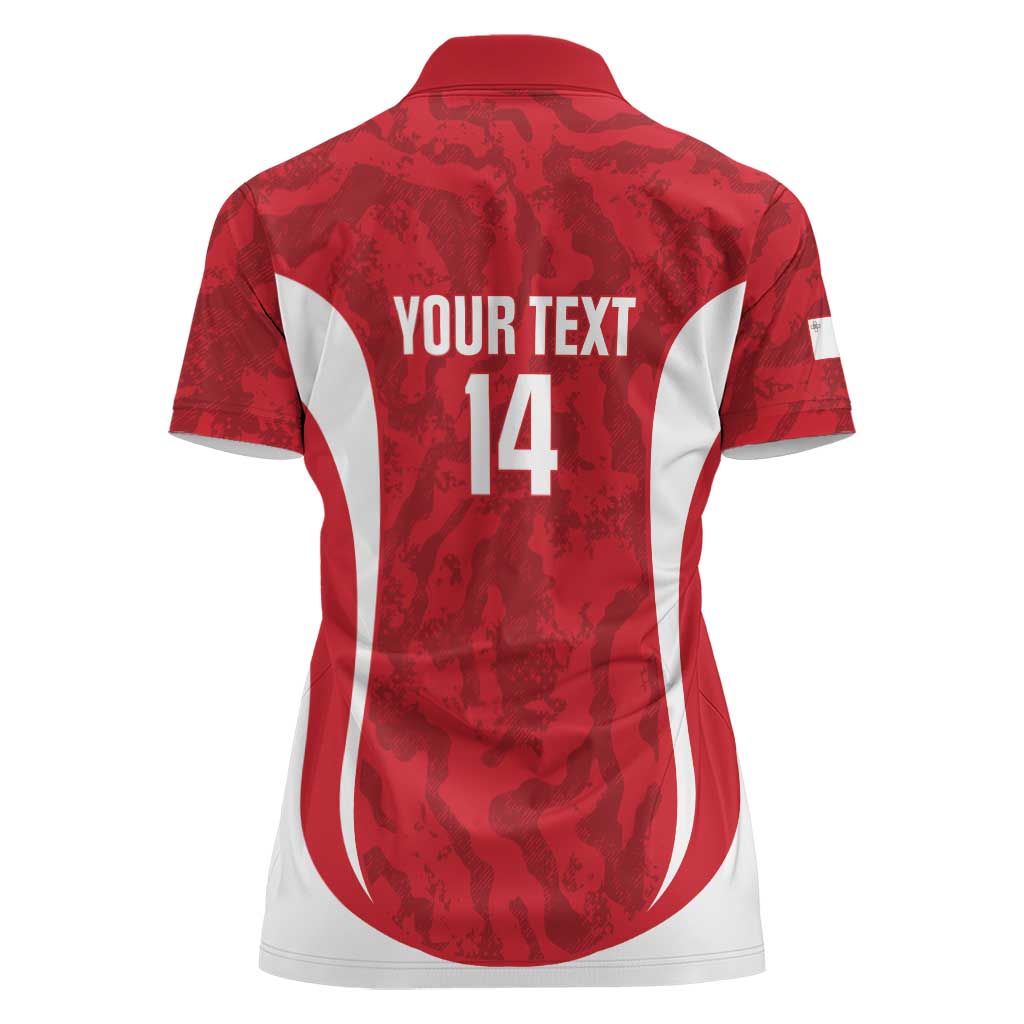 Malta Football Custom Women Polo Shirt Come One Reds - Wonder Print Shop