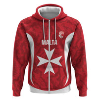 Malta Football Custom Zip Hoodie Come One Reds - Wonder Print Shop
