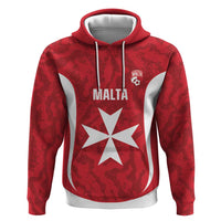 Malta Football Custom Zip Hoodie Come One Reds - Wonder Print Shop