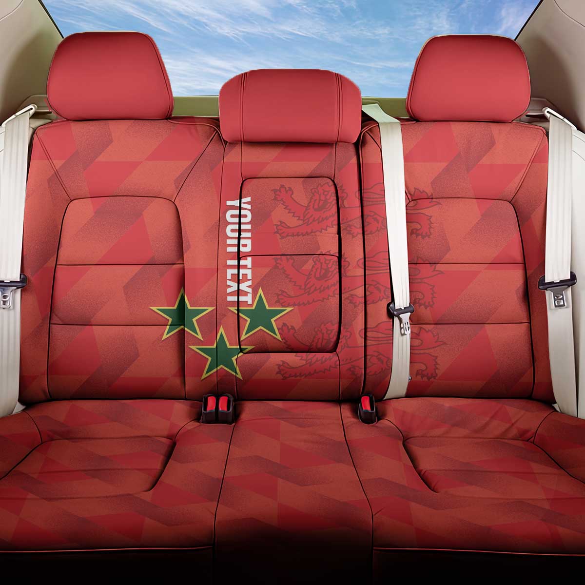 Custom Cayman Islands Football Back Car Seat Cover 2025 Go Champions