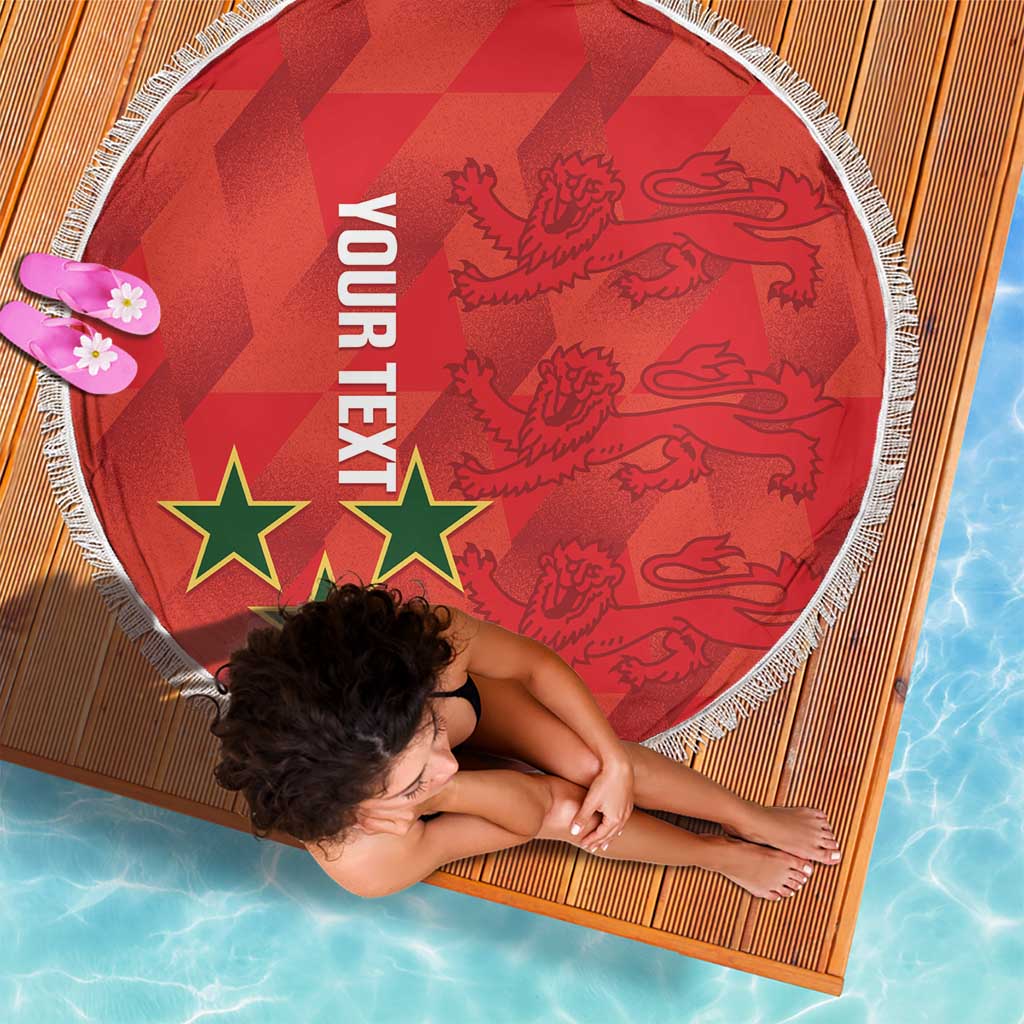 Custom Cayman Islands Football Beach Blanket 2025 Go Champions