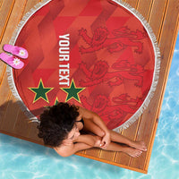 Custom Cayman Islands Football Beach Blanket 2025 Go Champions