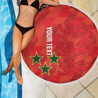 Custom Cayman Islands Football Beach Blanket 2025 Go Champions