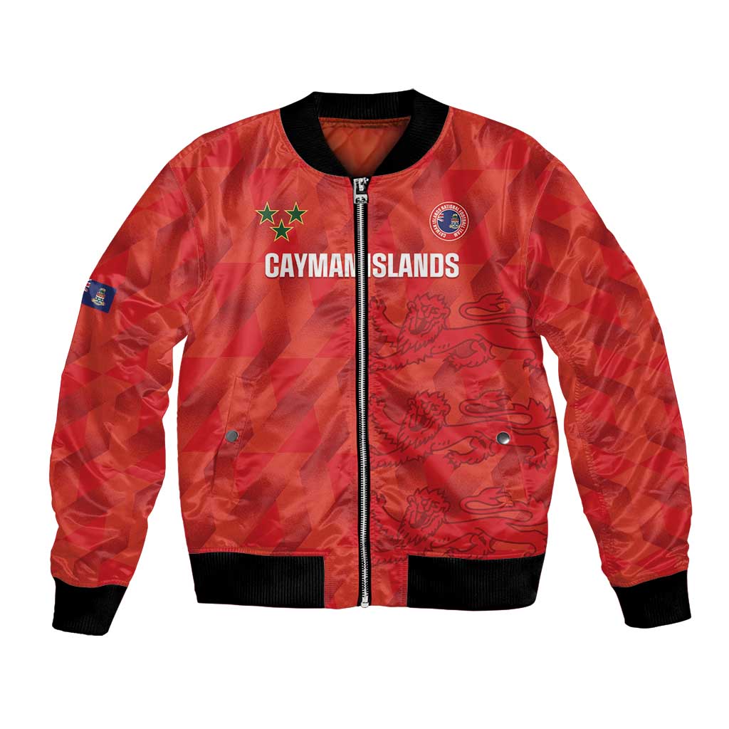 Custom Cayman Islands Football Bomber Jacket 2025 Go Champions - Wonder Print Shop